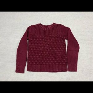 GapKids burgundy knitted sweater size large